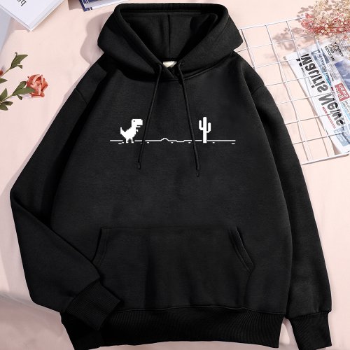 Image de Sweat à capuche mignon avec petit dinosaure