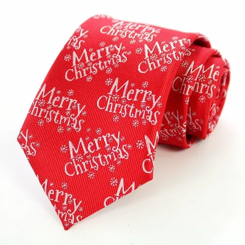 Image de Cravate de Noël Père Noël - Rouge & Vert