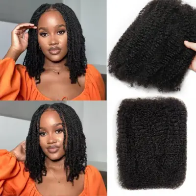 Image de Cheveux Afro Kinkys Curly - 50g pour Tressage & Dreadlocks