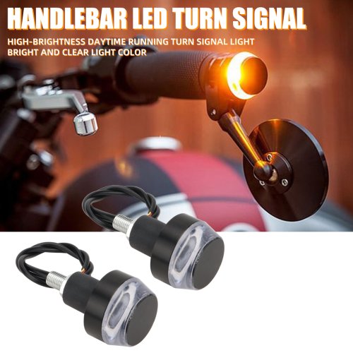 Afbeelding van 2 Stuks Motorfiets Led Handvat Licht Bar Einde Indicator Voor Auto Richtingaanwijzer Led Licht Universele Handgreep Handgreep Plug Zijmarkeringslamp