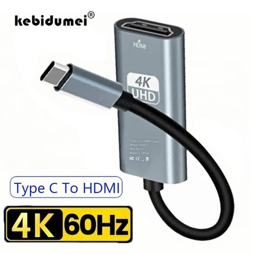 Immagine di Adattatore USB-C a HDMI 4K 60Hz - Per iPhone 15, MacBook, PC e Tablet