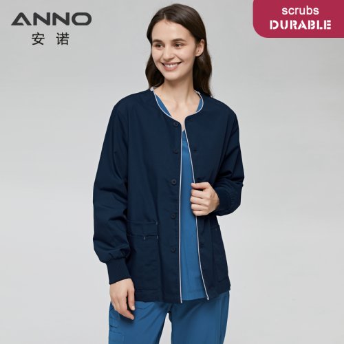 Imagen de Chaqueta de manga larga para enfermera, traje bonito, abrigo para médico, camisa, uniformes para el ...