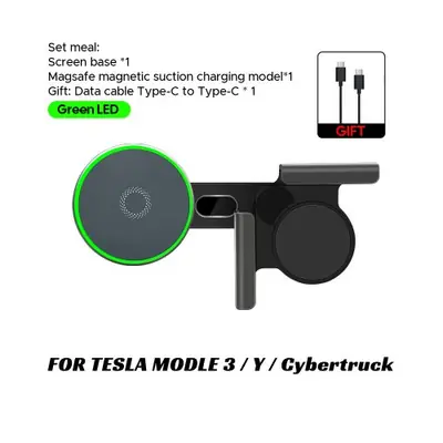Image de Chargeur MagSafe 15W pour Tesla Model 3/Y - Support Magnétique 2025