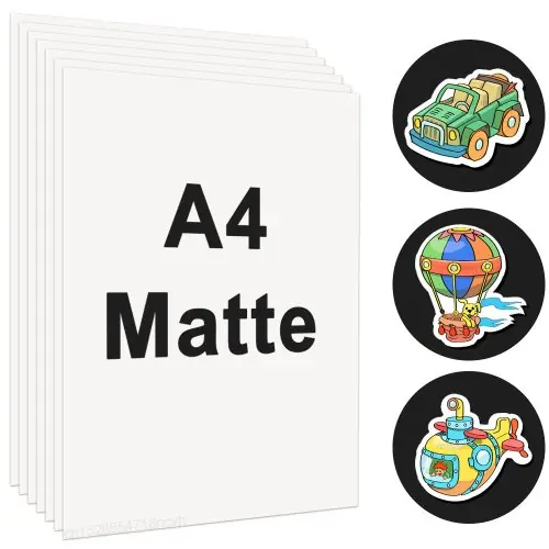 Image de Papier Holographique A4 Auto-Adhésif - 10 Feuilles Imprimables