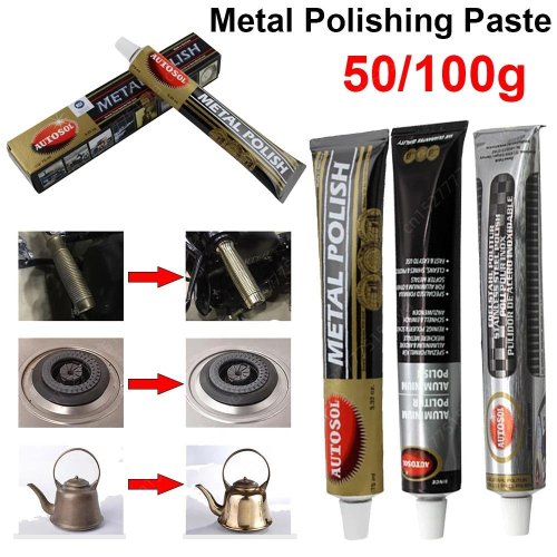 Bild von Metallpolitur 100g – Hochwertige Polierpaste für Chrom, Kupfer, Aluminium, Messing und andere Metalle zur effektiven Reinigung von Rost, Schuppen, Fett und Flecken