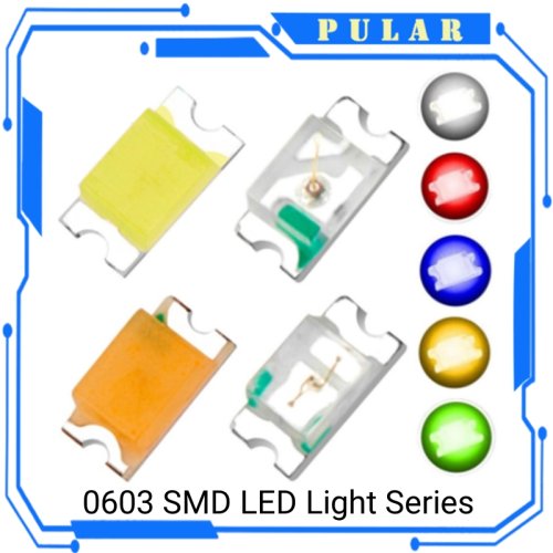 Imagen de 100 Uds 0603 SMD LED diodo emisor de luz cuenta azul rojo amarillo verde blanco cálido naranja UV rosa PLR SMD LED