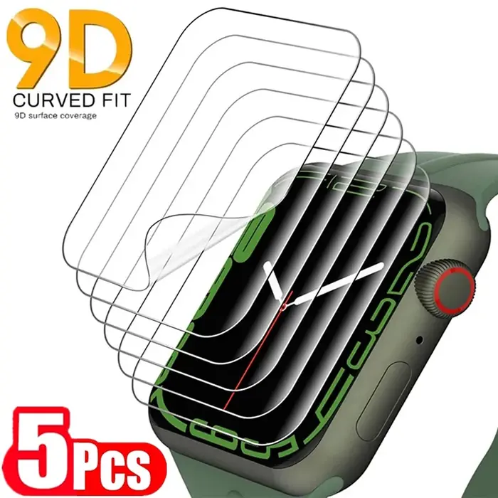Image de Protège-écran Hydrogel pour Apple Watch - Pack de 5