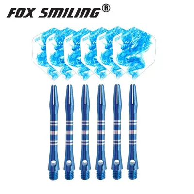 Image de Fléchettes Aluminium 41mm - Set Complet avec Plumes & Accessoires