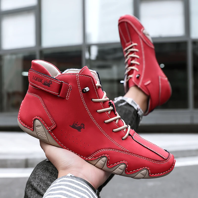 Immagine di Scarpe da donna casual di nuova moda primaverile Scarpe sportive alte bianche Scarpe da corsa da uomo comode, traspiranti e antiscivolo 2025