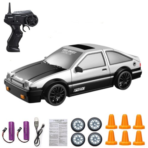 Imagen de Coche RC de Deriva de Alta Velocidad 4WD con Control Remoto 2.4GHz - Modelo AE86 y GTR, Vehículo Teledirigido para Carreras, Juguete Ideal para Niños y Amantes de los Coches de Juguetes