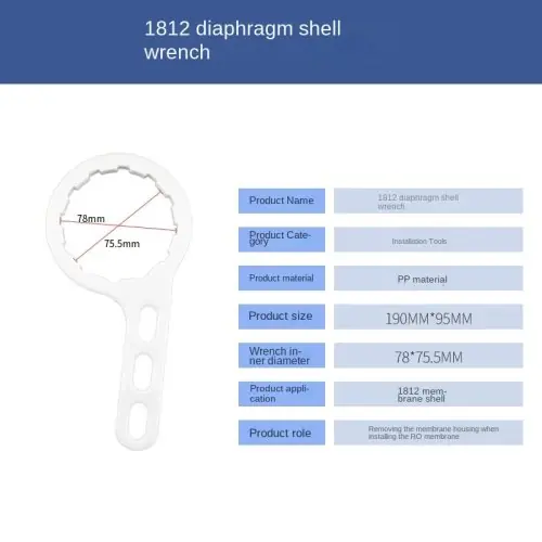 Image de Clé de Remplacement pour Filtre à Eau 10 Pouces