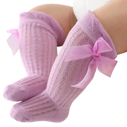 Image de Chaussettes Hautes à Volants pour Bébé Fille