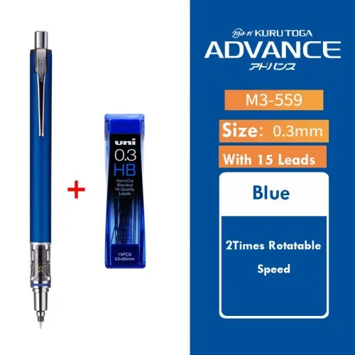 1 blauw 1 stift 0,3mm