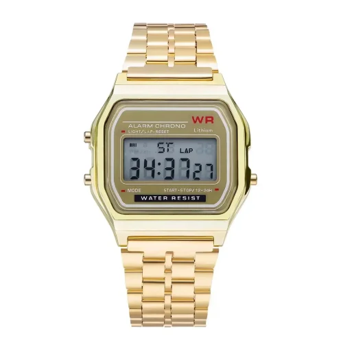 Immagine di F91W Orologio di lusso impermeabile retrò digitale in acciaio inossidabile sportivo orologi militari uomo donna orologi da polso elettronici orologio