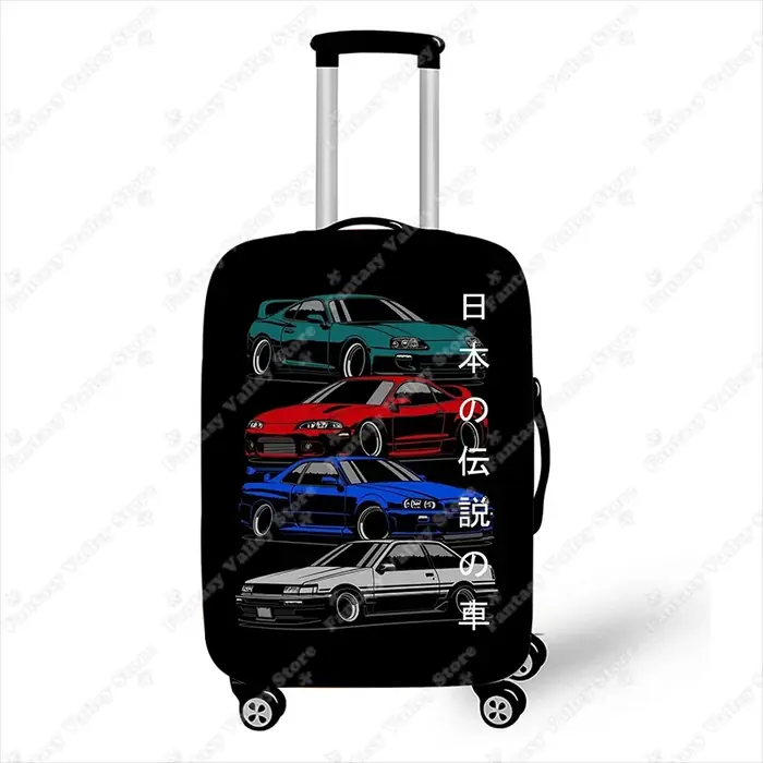 Image de Housse de Valise JDM Imprimée - Protection Élastique Anti-Poussière