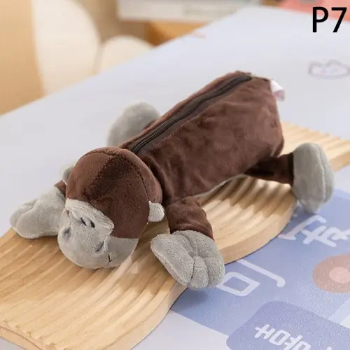 Image de Étui à Stylo Peluche Éléphant - Fournitures Scolaires Amusantes