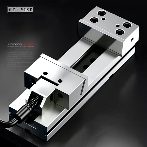 Immagine di Morsa da tavolo di precisione GT100x100 e GT125x150 da 4/5 pollici per tornio e fresatrice per centro di lavoro CNC