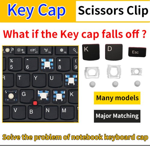 Immagine di Chiave Keycap di Ricambio Universale per Tastiera Portatile – Compatibile con Lenovo, ASUS, HP, Toshiba, Samsung, Acer, Sony, Xiaomi, Huawei, IBM, MSI e Tutte le Serie