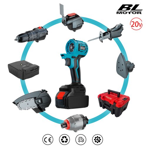 Image de Kit Outils Électriques Multifonctions Sans Balais