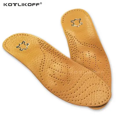 Image de Semelles Orthopédiques en Cuir - Support Arc de Pied 25mm