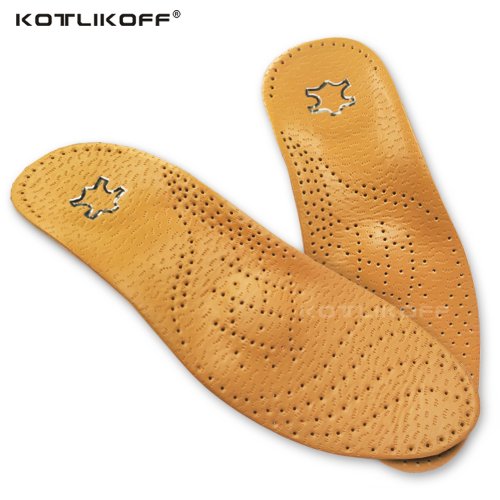 Image de Semelles Orthopédiques en Cuir - Support Arc de Pied 25mm