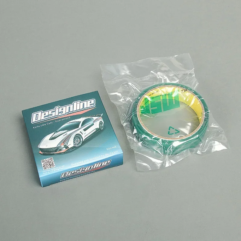 Afbeelding van 5/10/50M Vinyl Wrap Auto Stickers Mesloze Tape Ontwerp Lijn Auto Film Wikkelen Snijden Tape mes Auto Styling Tool Accessoires