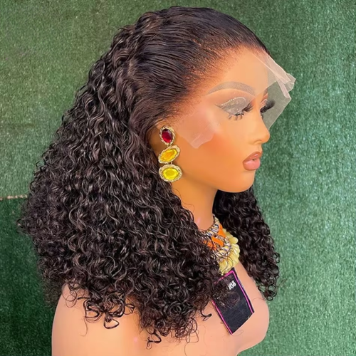 Bild von Natürliche Brasilianische Kurze Bob-Perücke aus 100% Echthaar mit 13x4 Spitzenfront, Tiefe Welle und 4x4 Spitzenverschluss – Perfekt für Frauen