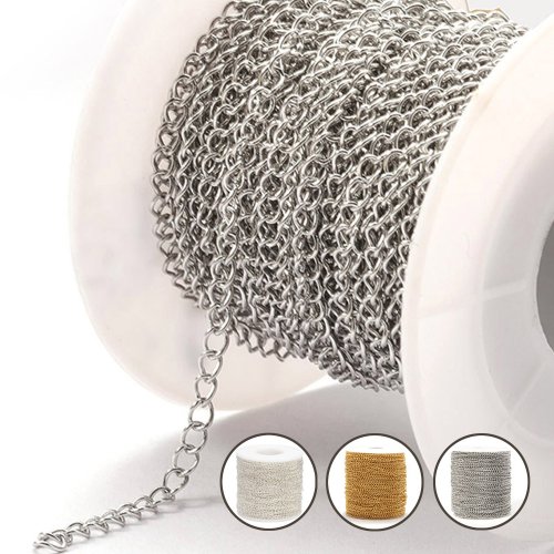 Image de Chaîne Acier Inoxydable 10m - DIY Bijoux
