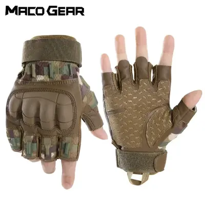 Image de Gants Tactiques Écran Tactile - Anti-Dérapants en Cuir PU