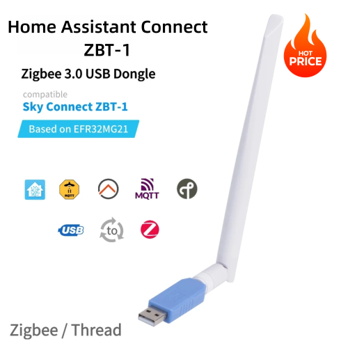 Image of Home Assistant Connect ZBT-1 USB Stick Zigbee 3.0 Dongle compatible with Sky Connect ZHA Z2M OpenThread/Matter for Smart Home