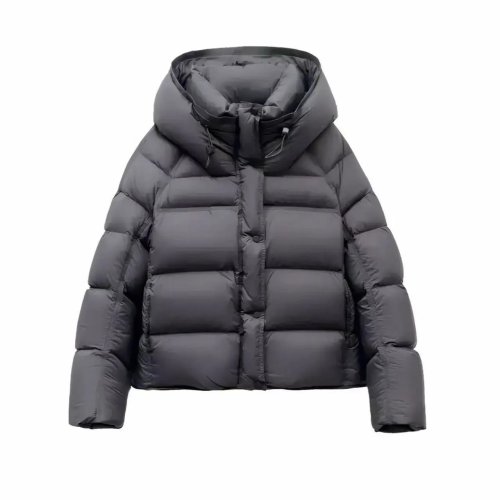 Imagen de Chaqueta Acolchada de Algodón para Mujer 2025 - Abrigo Corto de Invierno con Capucha, Estilo Coreano, Prenda Sólida y Cálida