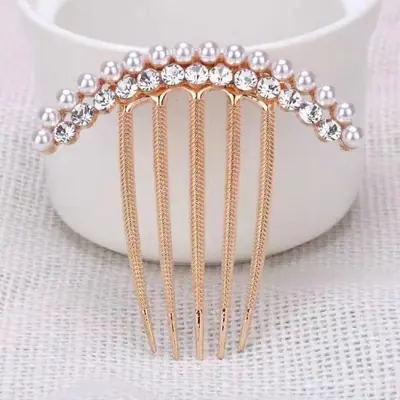 Image de Perle Diamant Métal - Épingle à Cheveux Élégante