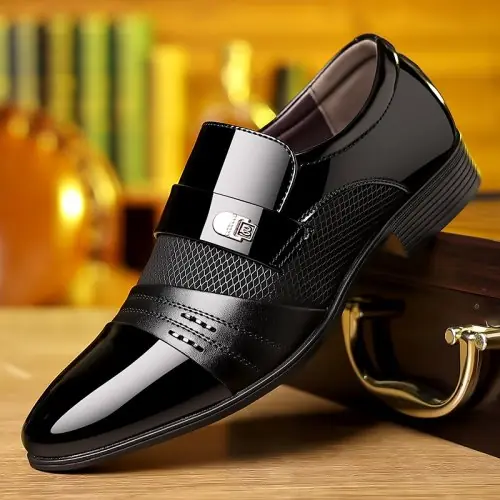 Image de Chaussures Hommes Luxe en Cuir - Bout Pointu pour Mariage & Affaires