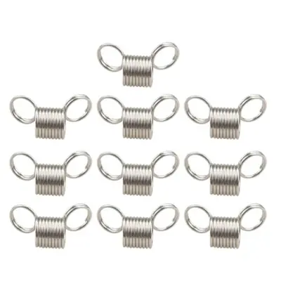 Image de Fermoirs Perles Acier Inoxydable - Lot de 10 Mini Pinces à Ressort