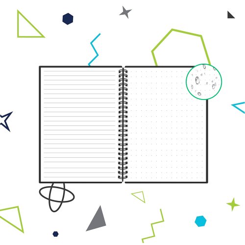 Imagen de Cuaderno borrable reutilizable inteligente A4, cuaderno en espiral, Bloc de notas de papel, cuaderno...