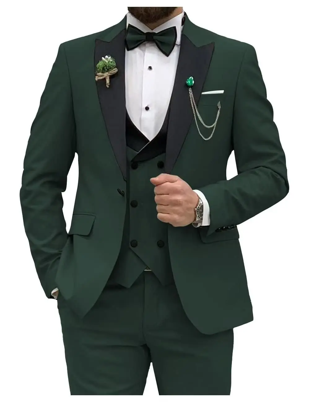 Image de Costume Homme Bleu Royal 3 Pièces Coupe Cintrée