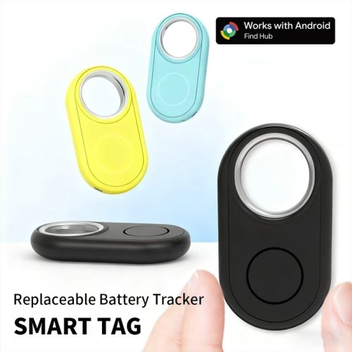 Immagine di Localizzatore GPS a Lunga Distanza per Android con Rilevamento Vocale e Compatibilità Google Find My Device – Smart Tag per Pixel, Motorola e Dispositivi GMS