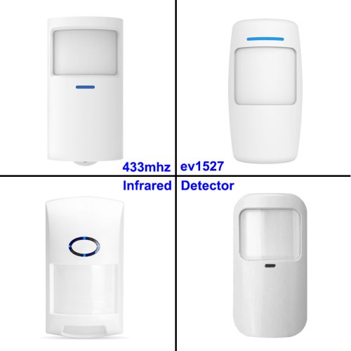 Afbeelding van Taiboan 433Mhz Draadloze Infrarood Bewegingssensor Witte Pir Alarmdetector Met Flitser Led Licht Voor Smart Home Security Systeem