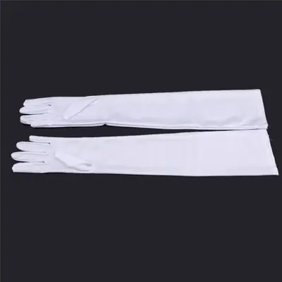 Image de Gants Longs Satin Élégants pour Femmes