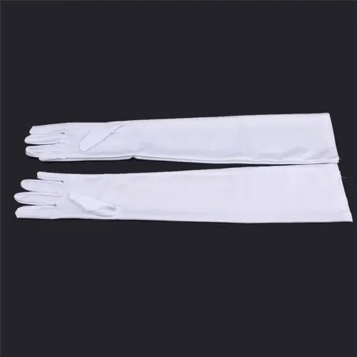 Image de Gants Longs Satin Élégants pour Femmes