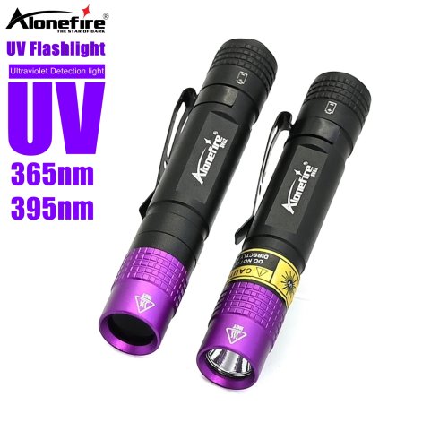 Bild von 365/395nm UV Taschenlampe Schwarzlicht Mini Uv Taschenlampe Geld Erz Haustier Urin Unsichtbare tinte Marker Fleck Skorpion Detektor Lampe
