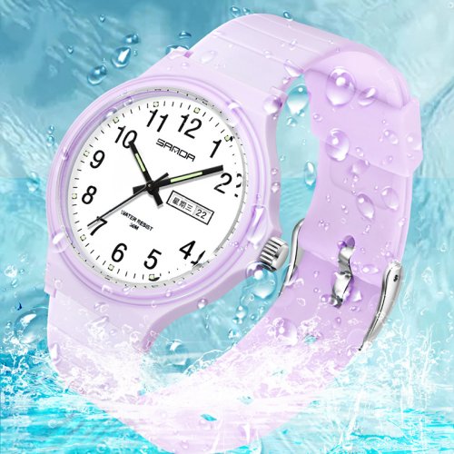 Imagen de Reloj UTHAI L02 para Mujer y Hombre – Reloj de Cuarzo Electrónico con Doble Calendario, Impermeable hasta 30m, Diseño Deportivo y Moderno para Estudiantes