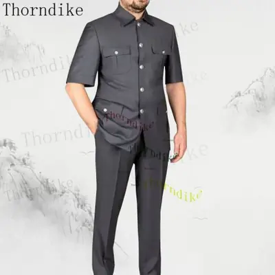 Image de Costume Mariage Homme Gris Foncé Sur Mesure