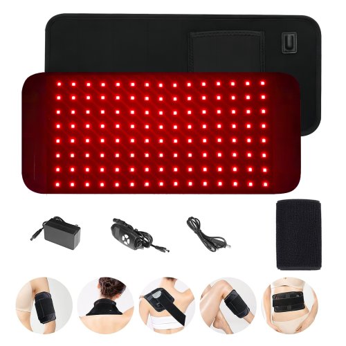 Image of Red Infrared Light Therapy Pad   LED Beauty Devices for Face and Body Back Knee Hands Feet Relief Portable 660nm 850nm  Heat Pad