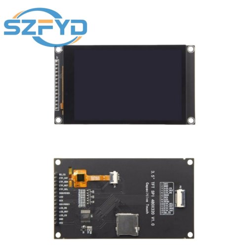 Immagine di Modulo LCD TFT da 3,5 Pollici 320x480 con Schermo Tattile e Interfaccia SPI Seriale, Driver IC ST7796U