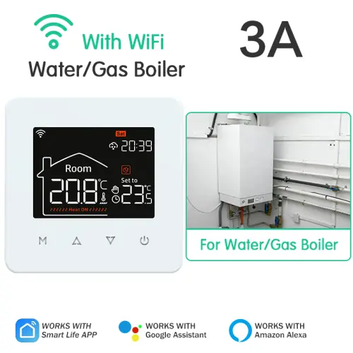 Image de Thermostat Wi-Fi Intelligent pour Chauffage au Sol