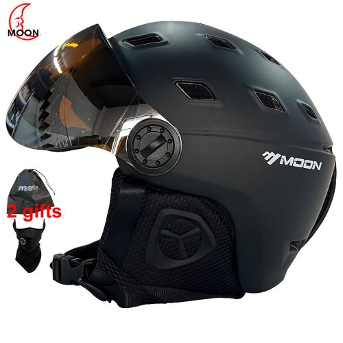Imagen de Casco de Esquí Integral con Gafas Integradas, Protección EPS de Alta Calidad para Esquí, Snowboard y Monopatín