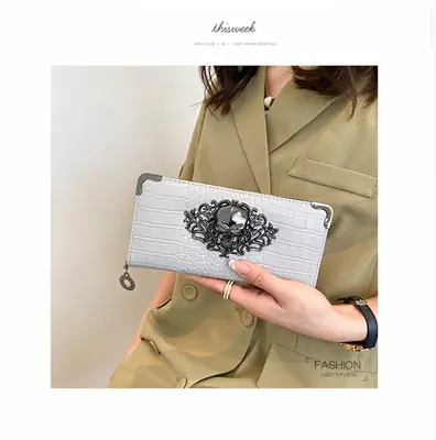 Image de Portefeuille Punk Crâne Unisexe en Simili-Cuir
