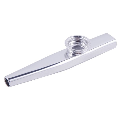 Afbeelding van Zilveren Aluminiumlegering Kazoo met Membraan – Speelgoed Fluit voor Kinderen en Muziekliefhebbers