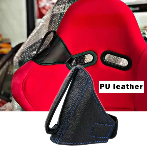 Image of Premium Leather Seat Belt Guide Protector for JDM Racing Cars – Universal Fit for Bride, Recaro, Sparco, OMP Bucket Seats